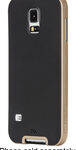 Case-Mate - Slim Tough Bumper Case for Samsung Galaxy S 5 Cell Phones - Gold/Black