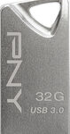 PNY - Mini Metal 32GB USB 3.0 Type A Flash Drive - Silver