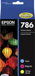 Epson - 786 3-Pack High-Yield Ink Cartridges - Cyan/Magenta/Yellow