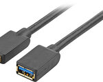 Dynex™ - 10' USB 3.0 Type-A-to-USB 3.0 Type-A Extension Cable - Gray
