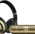 Beats by Dr. Dre - Pill 2.0 Portable Speaker and Beats Studio Wireless Headphones - Gold