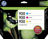 HP - 920 3-Pack Ink Cartridges - Cyan/Magenta/Yellow - Image 1