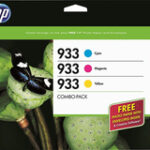 HP - 933 3-Pack Ink Cartridges - Cyan/Magenta/Yellow