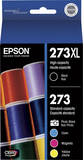 Epson - 273 5-Pack Ink Cartridges - Black