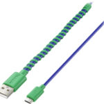 Modal - 4' Twist Micro USB Cable - Blue/Green