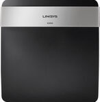 Linksys - Dual-Band Wireless-N Router with 4-Port Ethernet Switch - Black