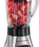 Hamilton Beach - Wave Crusher 40-Oz. Blender - Black and Brushed Stainless Steel