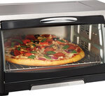 Hamilton Beach - Convection Toaster/Pizza Oven - Black/Stainless-Steel