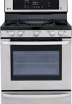 LG - EasyClean 30" Self-Cleaning Freestanding Gas Convection Range - Stainless Steel