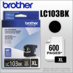 Brother - LC103BK XL High-Yield Ink Cartridge - Black