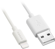 Dynex™ - 4" Lightning Charge-and-Sync Cable - White - Image 1