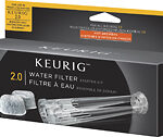 Keurig - 2.0 Brewer Water Filter Starter Kit - Clear
