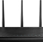 Asus - Dual-Band Wireless-N Gigabit Router with 4-Port Ethernet Switch - Black