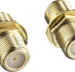 Rocketfish™ - Coaxial Cable Couplers (2-Pack) - Gold