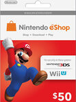 Nintendo - Nintendo eShop Prepaid Card ($50)