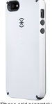 Speck - CandyShell Hard Shell Case for Apple® iPhone® 5 and 5s - White/Charcoal