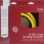 Smart Choice - 5/8" Safety+PLUS Stainless-Steel Gas Range Connector