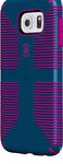 Speck - CandyShell Grip Case for Samsung Galaxy S6 edge Cell Phones - Deep Sea Blue/Lipstick Pink