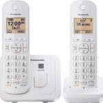 Panasonic - KX-TGC212W DECT 6.0 Expandable Cordless Phone System - White