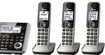 Panasonic - KX-TGF375S Link2Cell DECT 6.0 Expandable Cordless Phone System - Silver