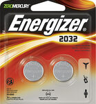 Energizer - 2032 3-Volt Lithium Battery (2-Pack) - Silver