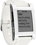 Pebble - Smartwatch 33mm Plastic - White Silicone
