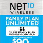 NET10 - $90 Family Plan Top-Up Card