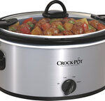 Crock-Pot - 4-Quart Oval Slow Cooker - Stainless-Steel
