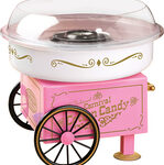 Nostalgia Electrics - Vintage Collection Hard and Sugar-Free Candy Cotton Candy Maker - White/Pink