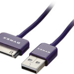 Dynex™ - Apple MFi Certified 3' USB-to-Apple® 30-Pin Charge-and-Sync Cable - Amethyst
