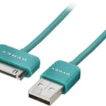 Dynex™ - 3' USB-to-Apple® 30-Pin Charge-and-Sync Cable - Emerald