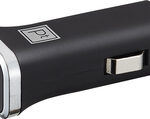 Platinum - USB Vehicle Charger - Black/Chrome