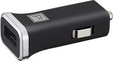 Platinum - USB Vehicle Charger - Black/Chrome