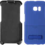Platinum - Holster Case with Kickstand for Samsung Galaxy S6 edge Cell Phones - Victoria Blue