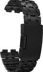 Pebble - Steel Stainless-Steel Band for Pebble Steel Smart Watches - Black