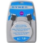 Dynex - 6' VGA PC Monitor Replacement Cable