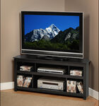 Prepac - Vasari Corner TV Console for Flat-Panel TVs Up to 50" - Black