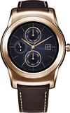 LG - Watch Urbane Smartwatch 46mm Stainless Steel - Gold Leather - Image 1