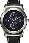LG - Watch Urbane Smartwatch 46mm Stainless Steel - Silver Leather