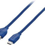 Dynex™ - 3' Micro USB-to-USB Charge-and-Sync Cable - Sapphire