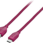 Dynex™ - 3' Micro USB-to-USB Charge-and-Sync Cable - Ruby