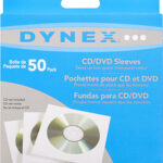 Dynex™ - 50-Pack CD/DVD Sleeves - White