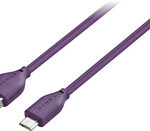 Dynex™ - 3' Micro USB-to-USB Charge-and-Sync Cable - Amethyst