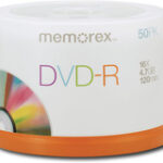 Memorex - 50-Pack 16x DVD-R Disc Spindle - White