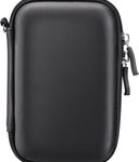 Insignia™ - Deluxe Hard Shell Case for Most Portable Hard Drives - Black
