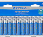 Dynex™ - AA Batteries (36-Pack) - Blue/Silver