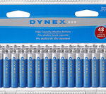 Dynex™ - AAA Batteries (48-Pack) - Blue/Silver