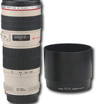Canon - EF 70-200mm f/4L USM Telephoto Zoom Lens - White