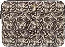 Anna Sui - Hearts Laptop Sleeve - Cream/Black - Image 1