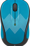 Logitech - M325c Wireless Optical Mouse - Teal Zigzag